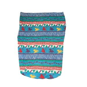 Vintage Disney Lion King Crib Sheet Dundee Simba Tribal Geometric Multi-Color